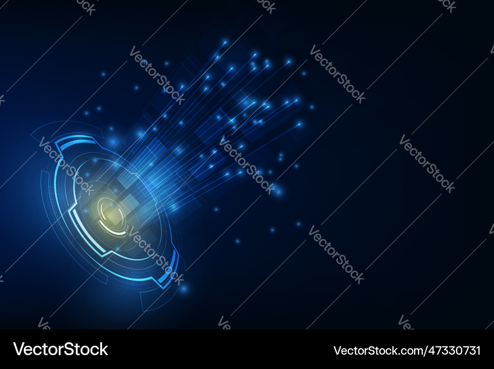 Connection line on networking telecommunication vector image