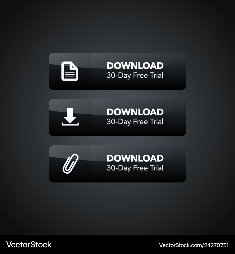Dark Web Download Icons vector image