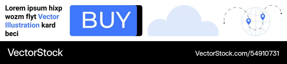 Digital interaction elements with buy button vector image