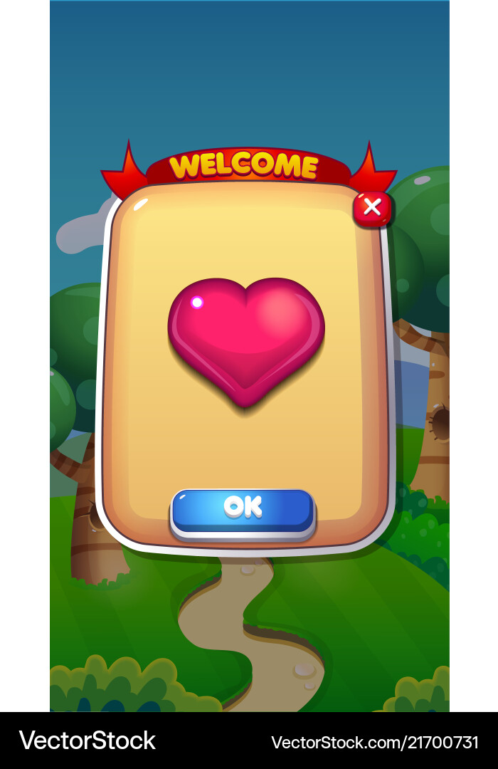 Life refil mobile game user interface gui assets Life refil mobile game user interface gui assets vector image