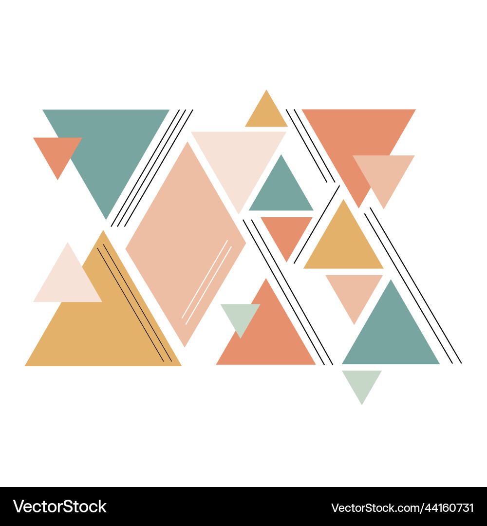 Modern geometric triangle pattern color var Modern geometric triangle pattern color var vector image