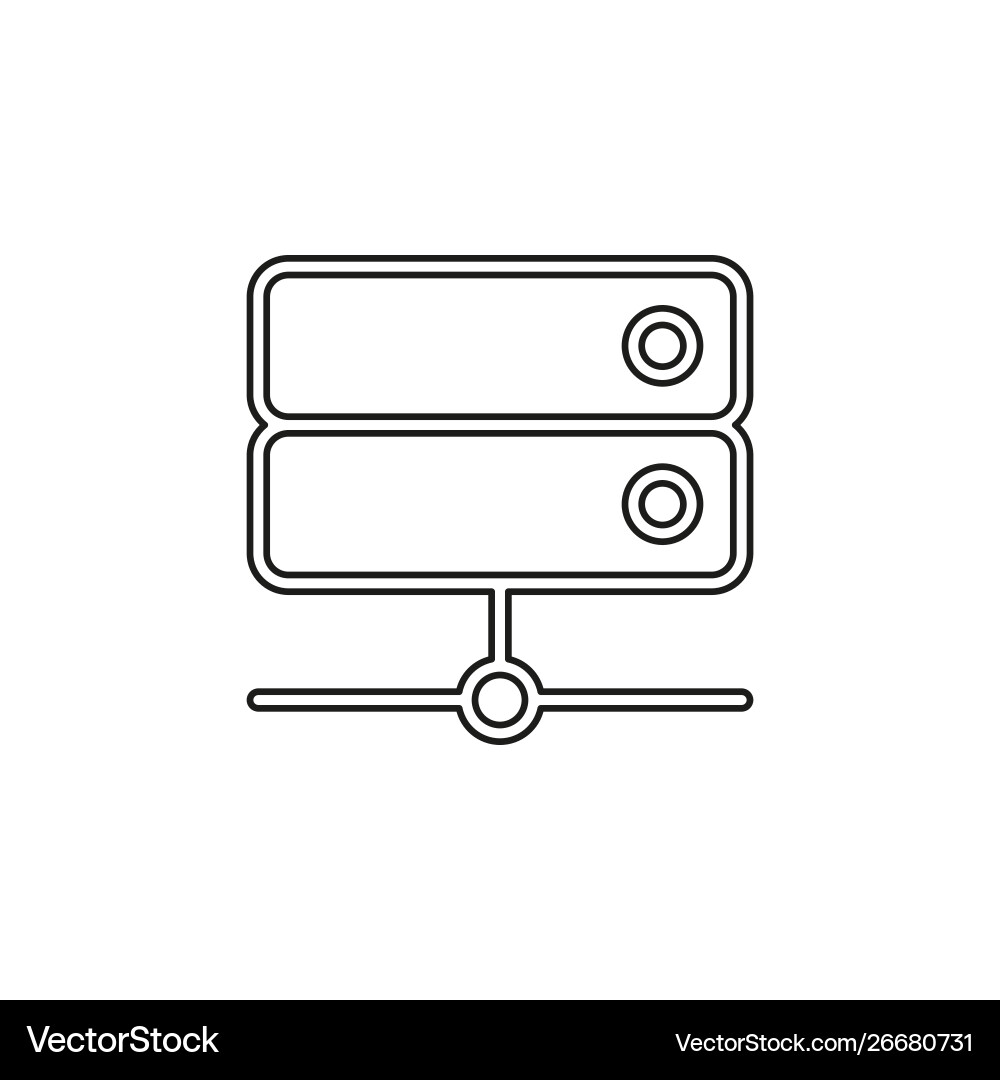 Server data racks - computer storage icon Vector Image