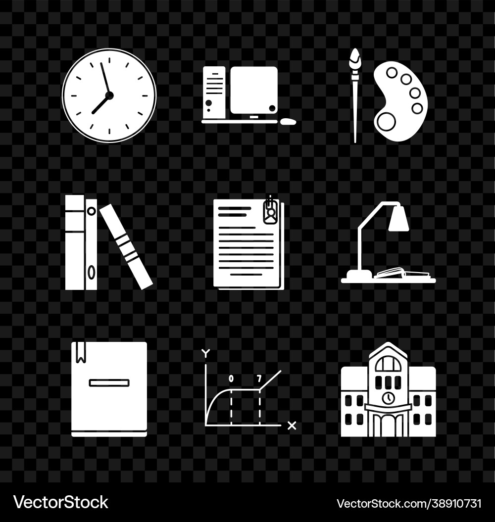 Set clock computer monitor with keyboard Set clock computer monitor with keyboard vector image