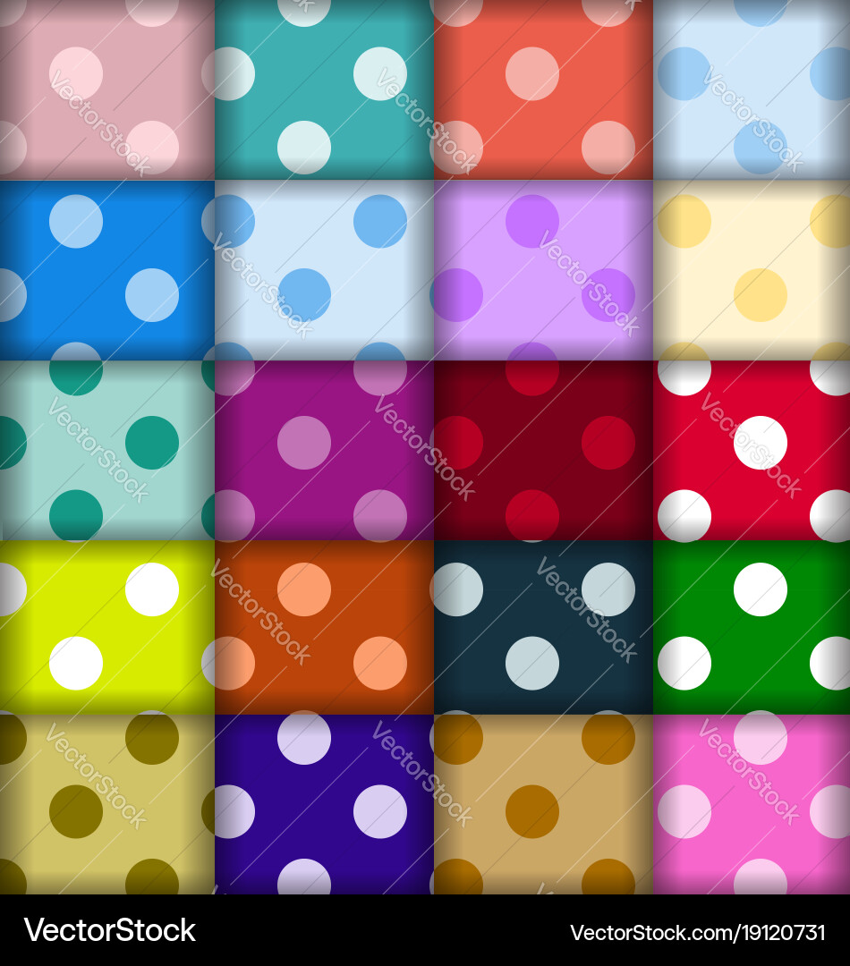 Set dots patterns Vector Image