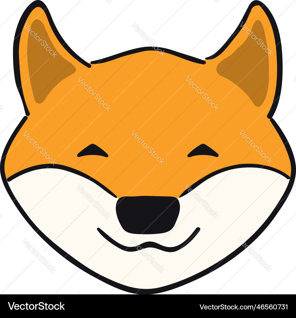 Shiba inu cute cartoon dog puppy Shiba inu cute cartoon dog puppy Vector Image