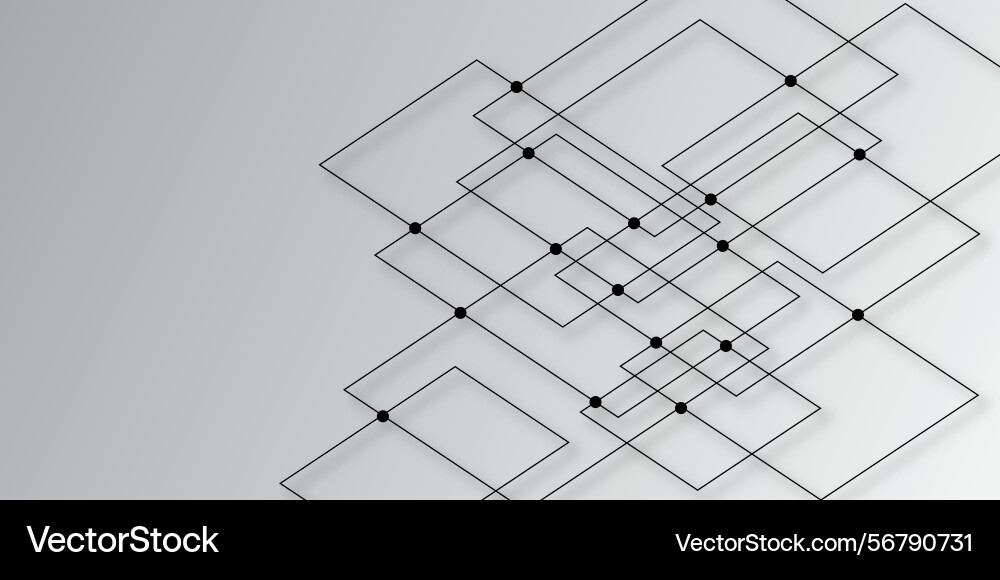 Simple geometric background with squares Vector Image