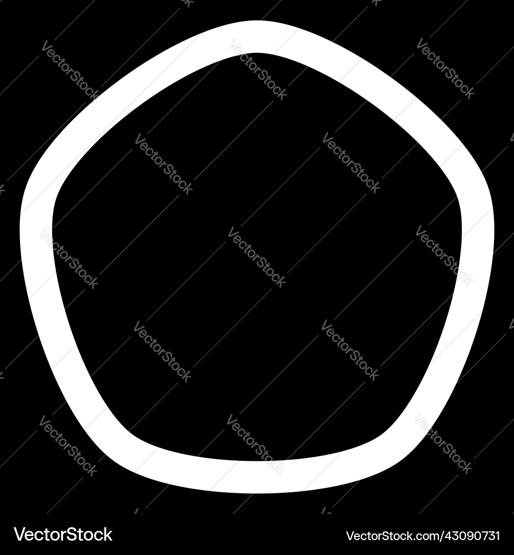 Simple rounded organic shape design element Simple rounded organic shape design element vector image
