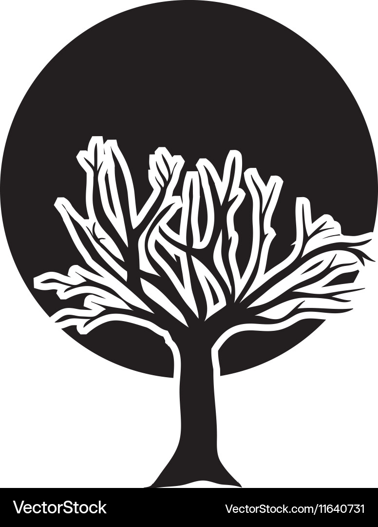 Tree abstract icon image Vector Image