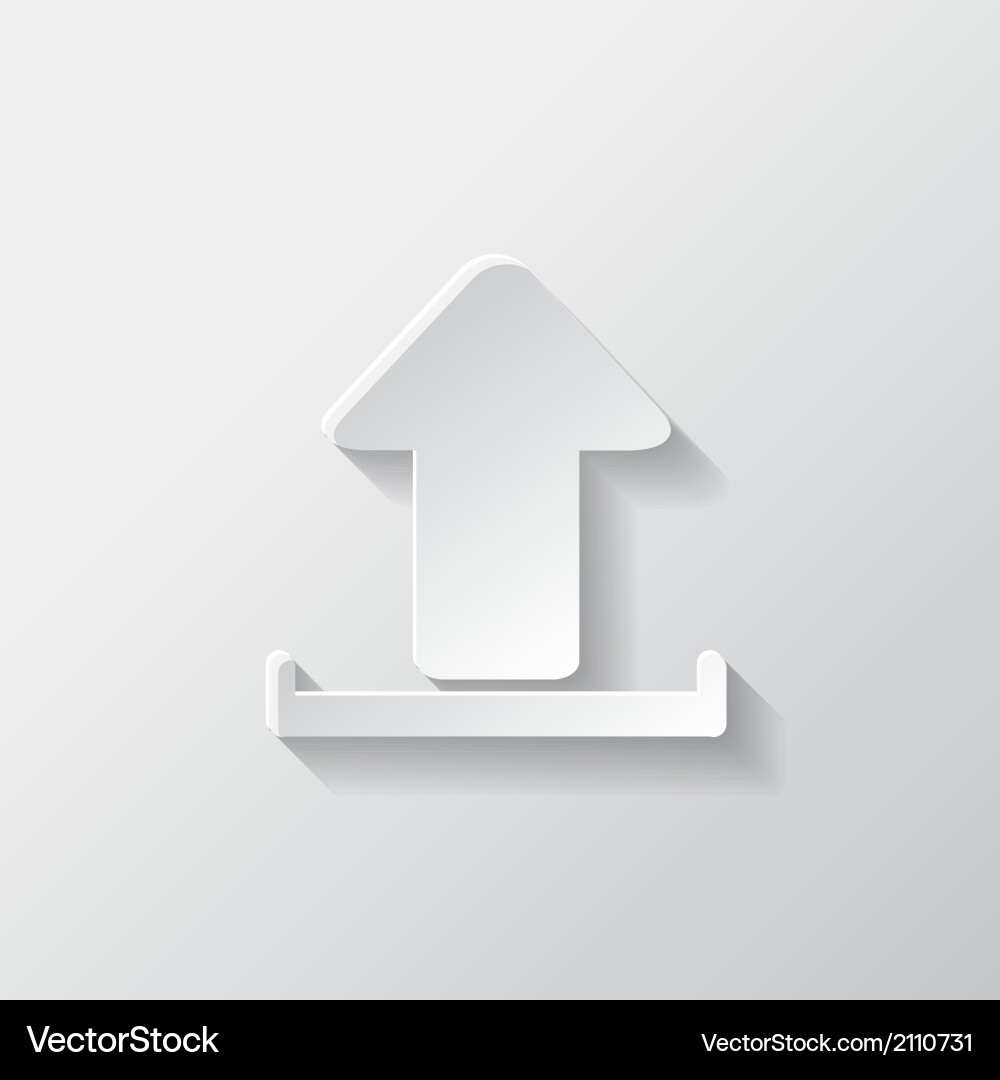 Upload icon send file Vector Image