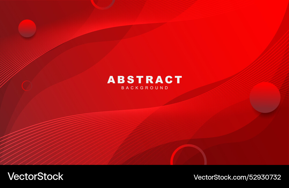 Abstract Red Gradient Curve Background vector image