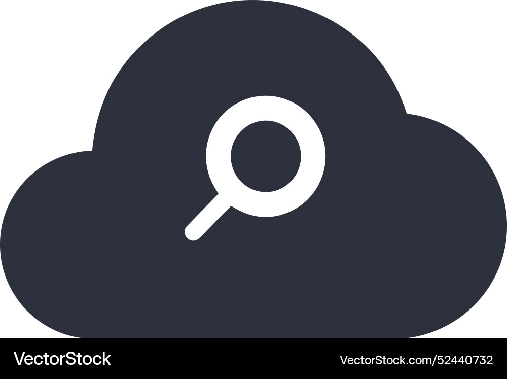 Cloud storage icon symbol image of the database Cloud storage icon symbol image of the database Vector Image