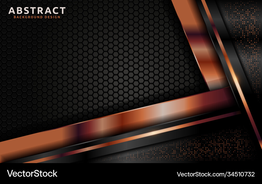 Dark abstract background with overlap layer vector image