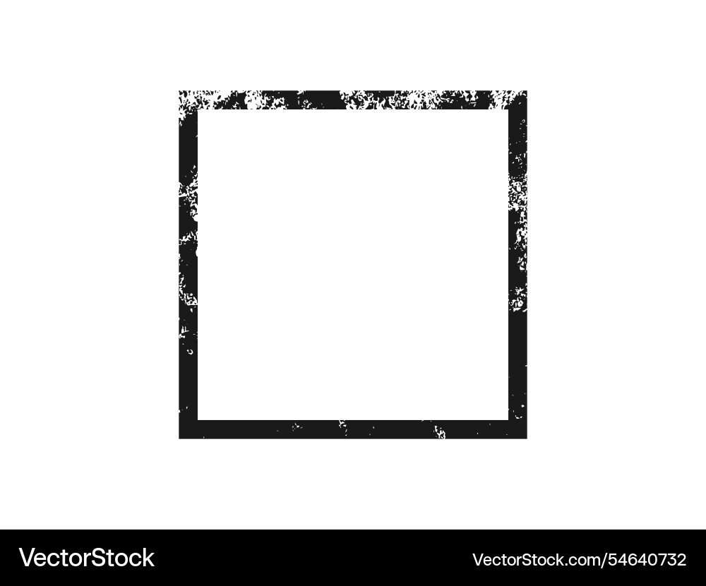 Grunge border in square form Grunge border in square form vector image