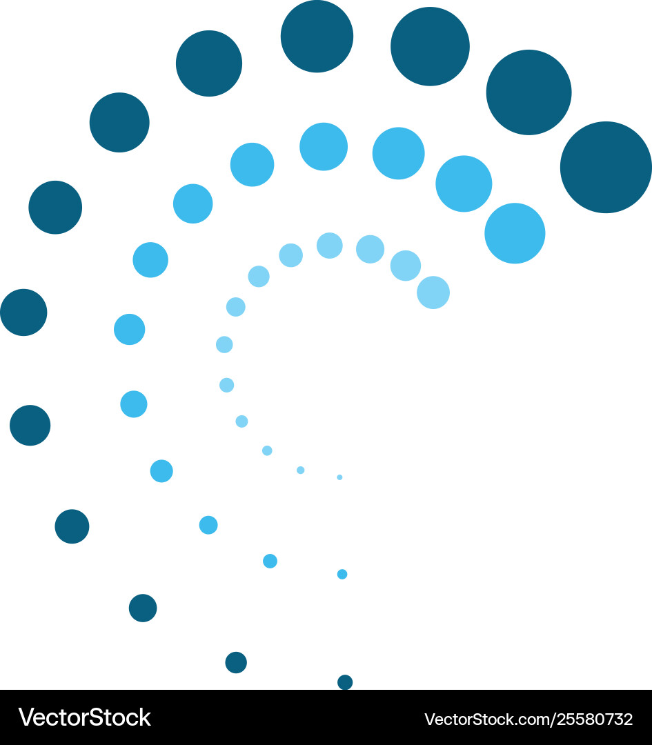 Halftone Circle Dots Pattern Vector Image