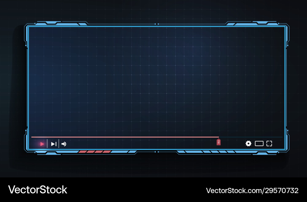 Hud gui futuristic frame user interface screen Vector Image