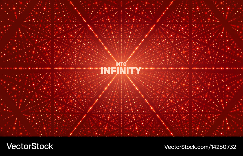 Infinite space background matrix vector image