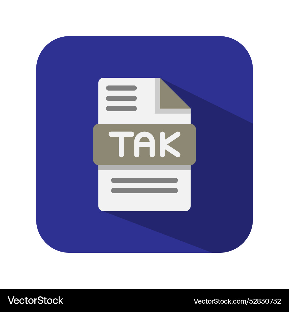 Tak audio file flat icons document files Vector Image