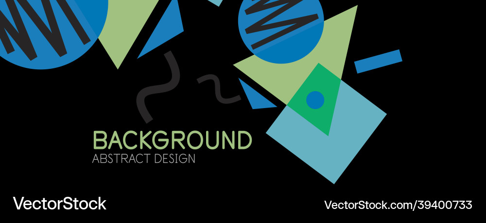 Abstract background blocks lines triangles vector image