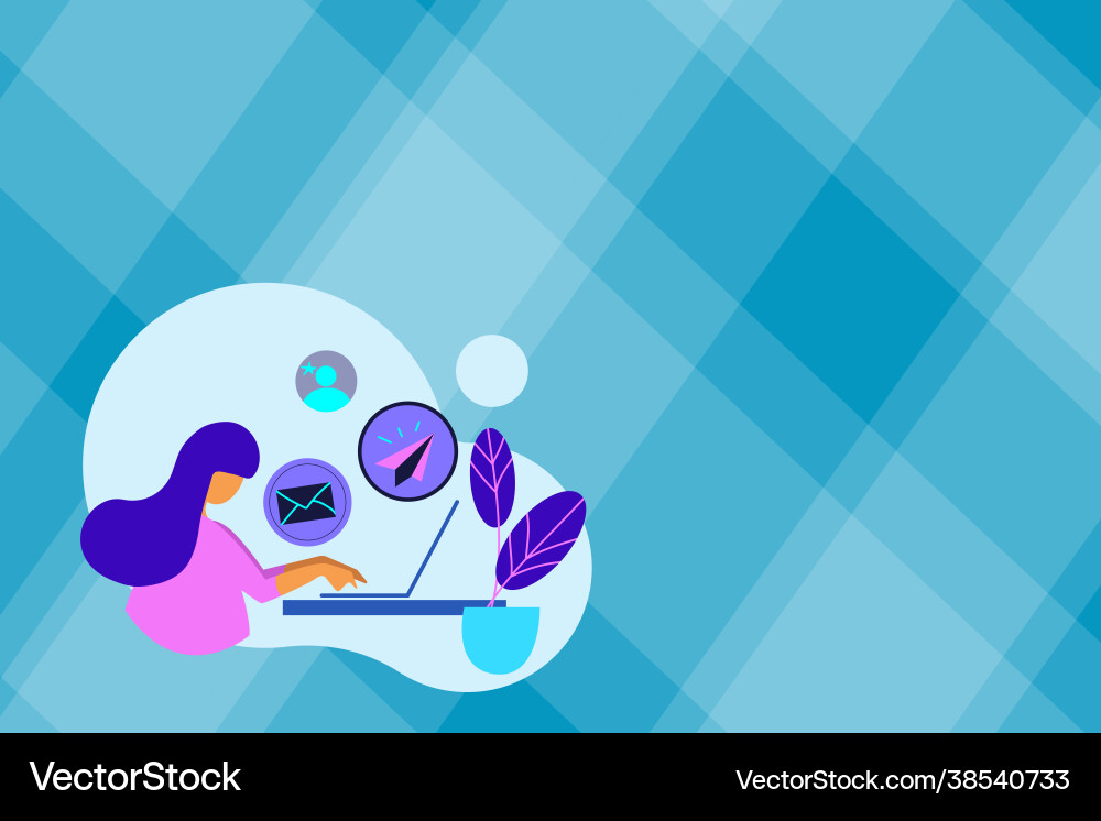 Abstract internet browsing sending emails remote Abstract internet browsing sending emails remote vector image