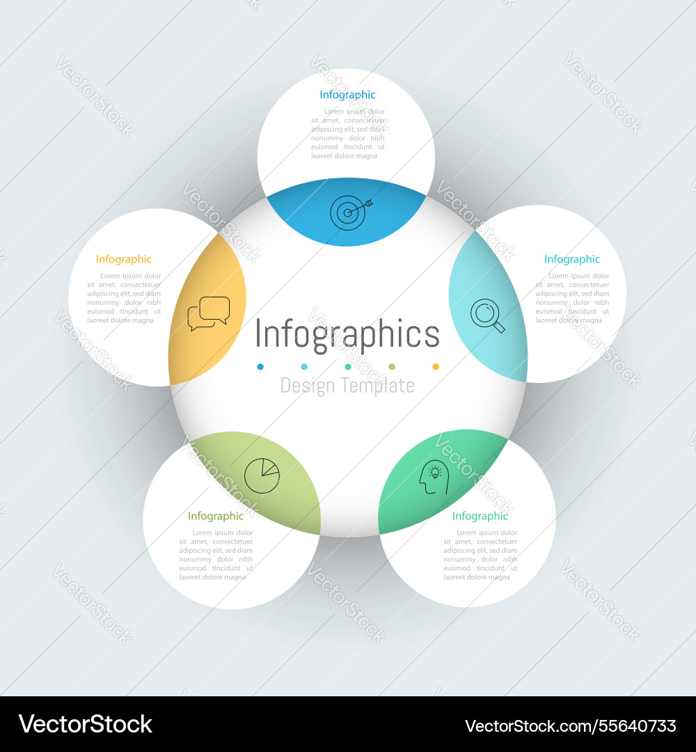 Data Options & Workflow Icons vector image