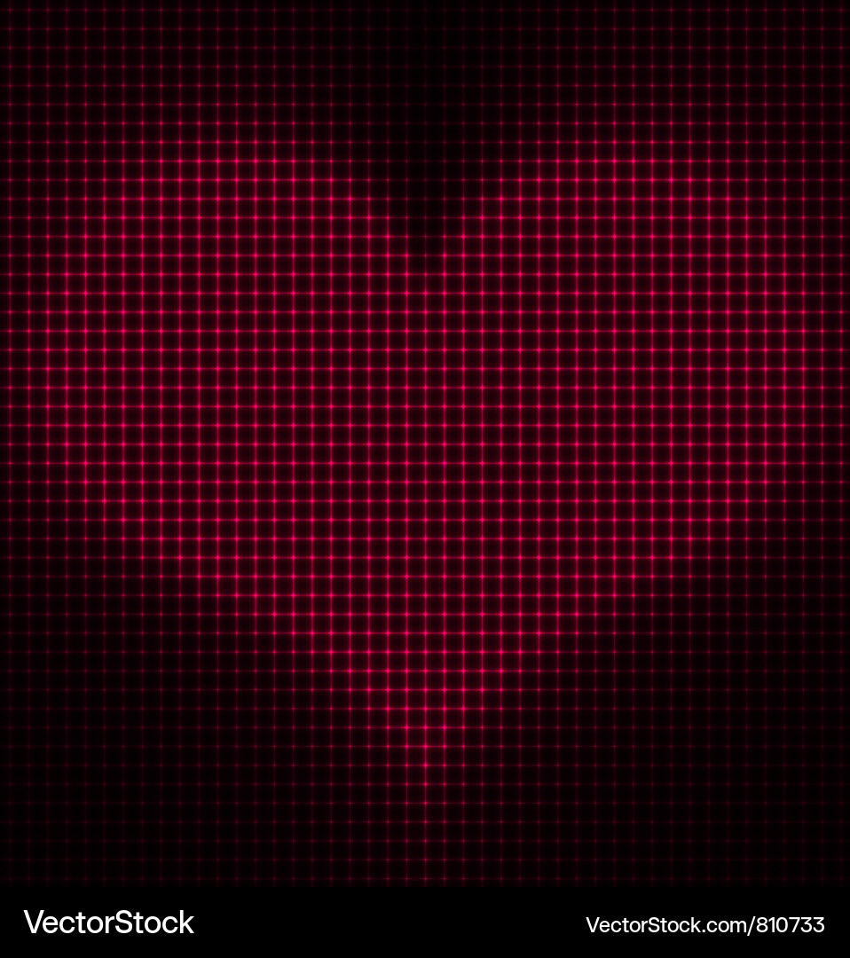 Glowing Heart Abstract Background Vector Image