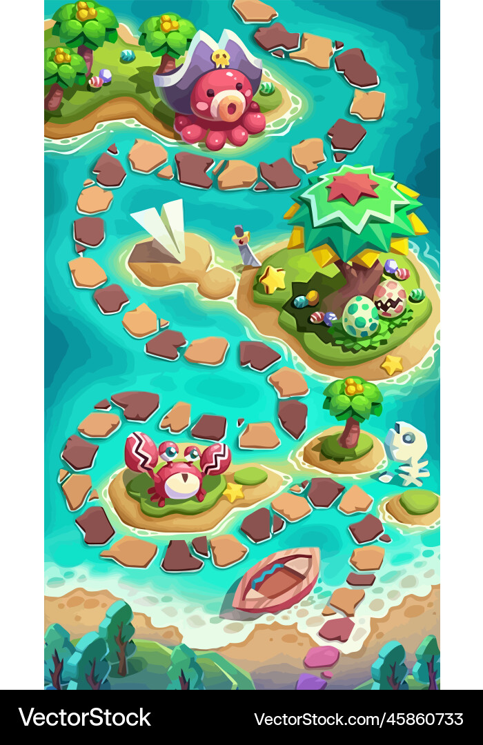 Komplettes Set von Level-Taste Spiel ui Pop-up-Symbol Vektorbild