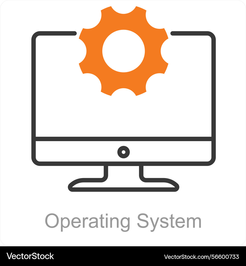 Operating system icon concept vector image