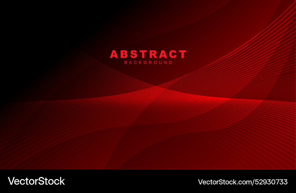 Red Gradient Curve Background vector image