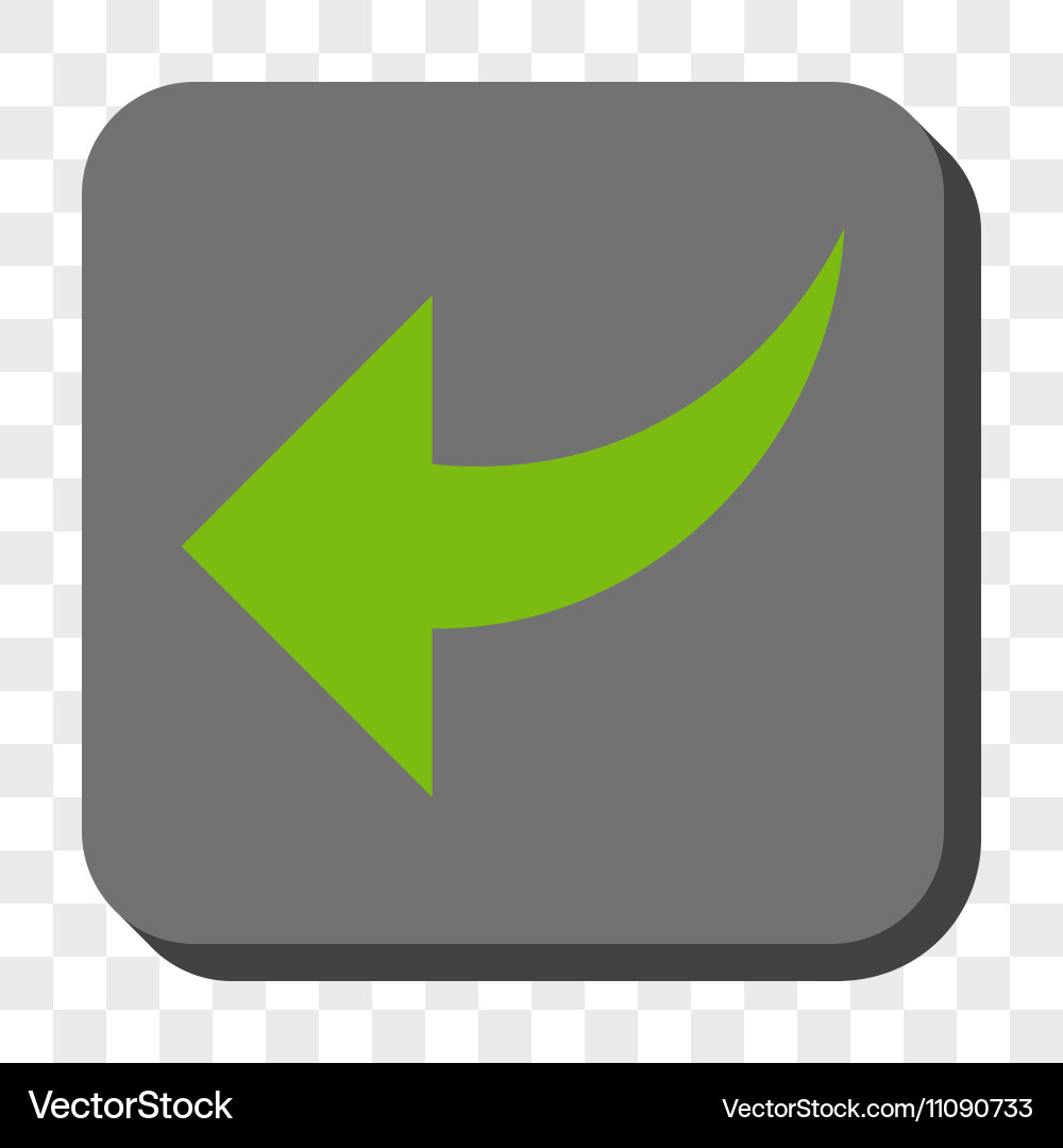 Undo rounded square button Vector Image