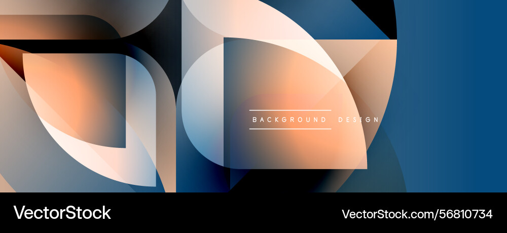 Abstract geometric shapes overlap creating Abstract geometric shapes overlap creating vector image