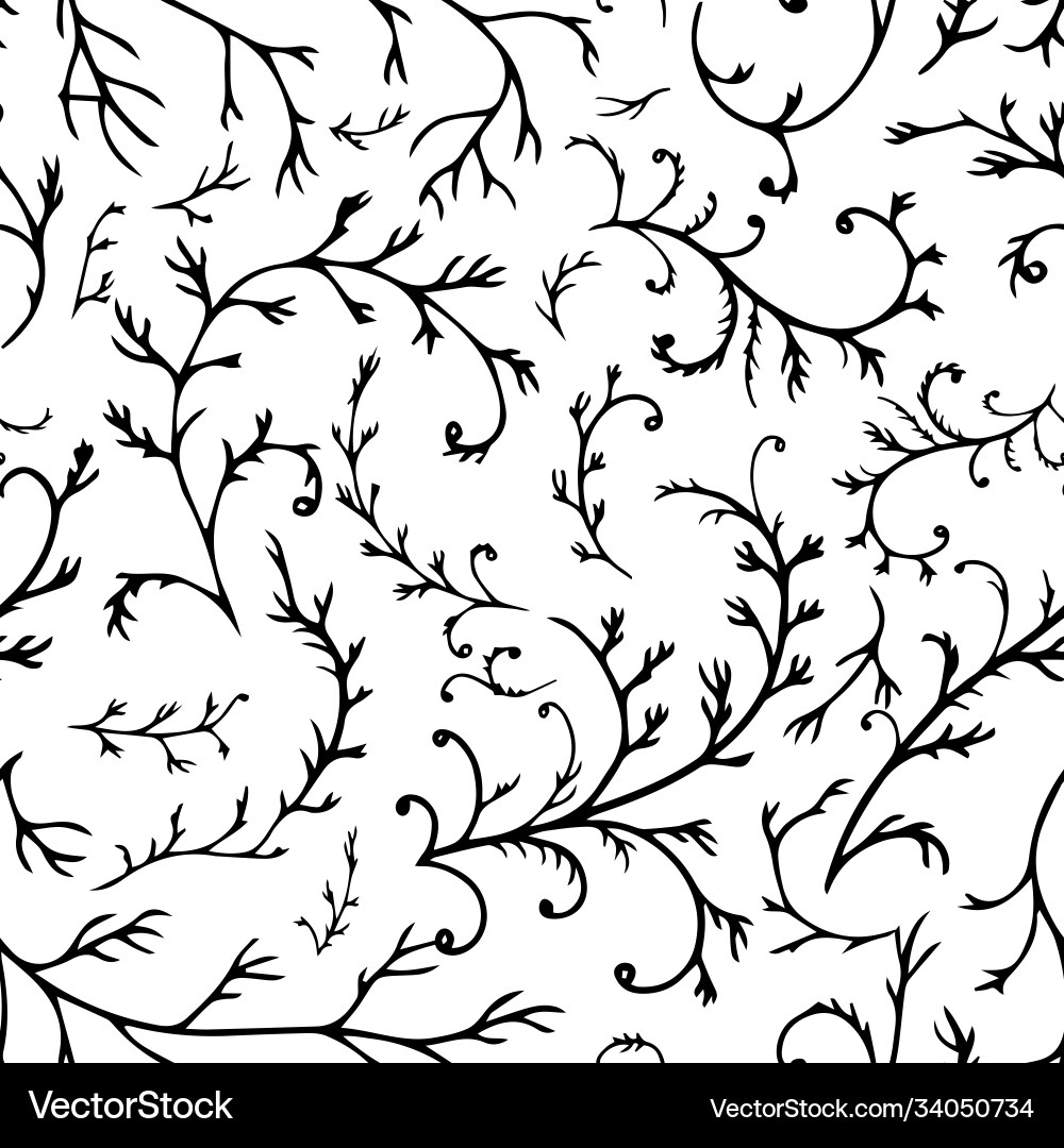Botanical Branch Pattern vector image