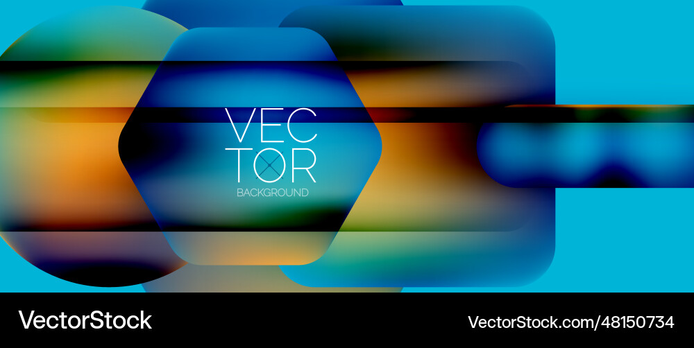 Dynamic bright colorful geometric elements Dynamic bright colorful geometric elements vector image