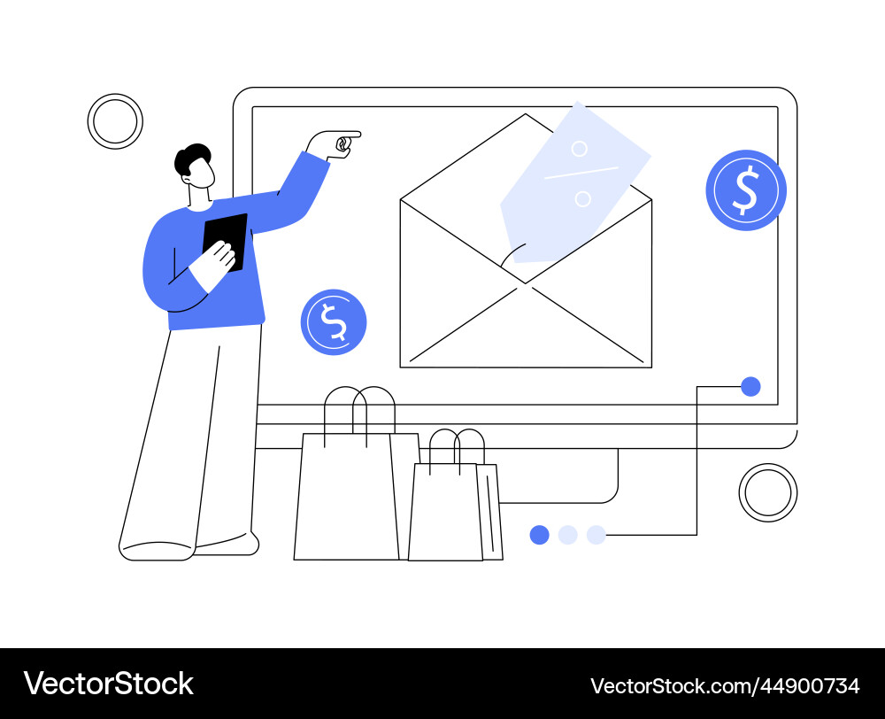 Rebate program abstract concept Rebate program abstract concept vector image