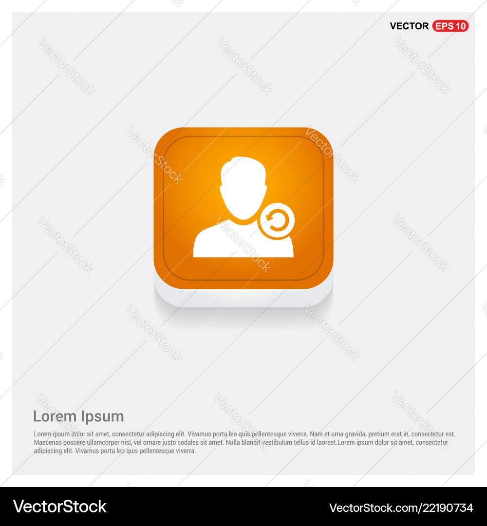 Reload user icon Vector Image