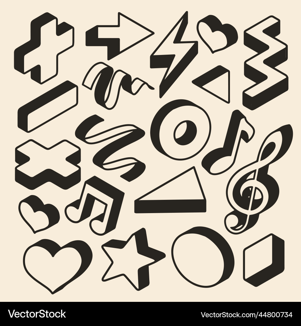Retro Music Notes Pattern vector image