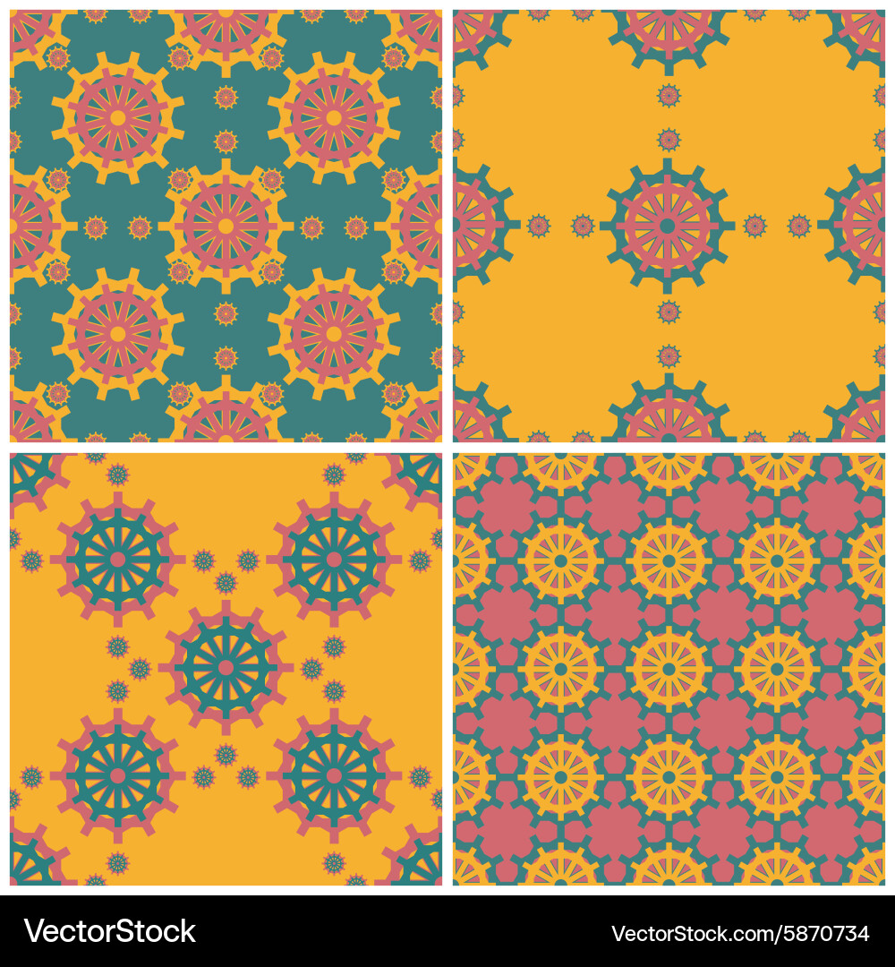 Set of geometric pattern Vector Image