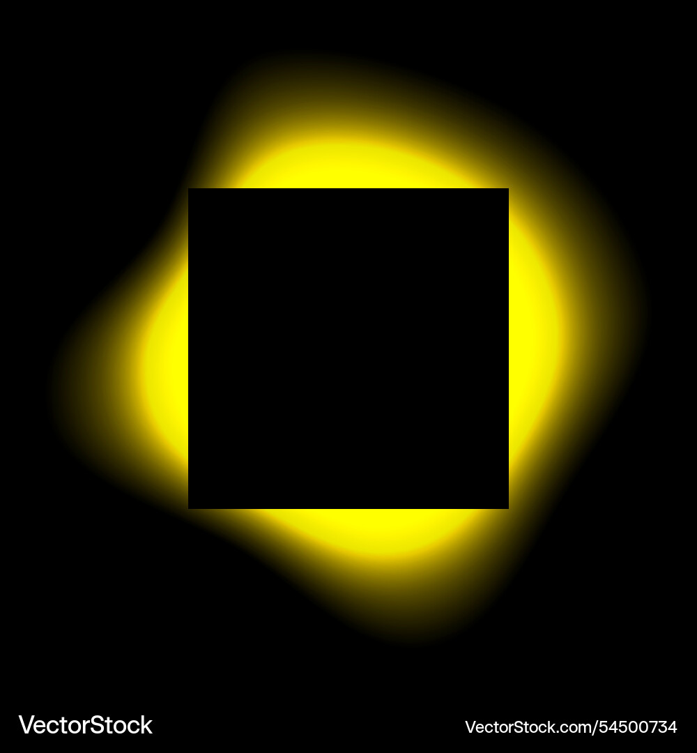 Square illuminate light frame with color gradient Square illuminate light frame with color gradient vector image