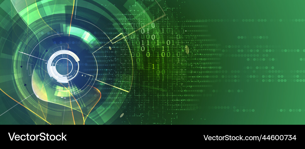 Technology data background idea of global Vector Image