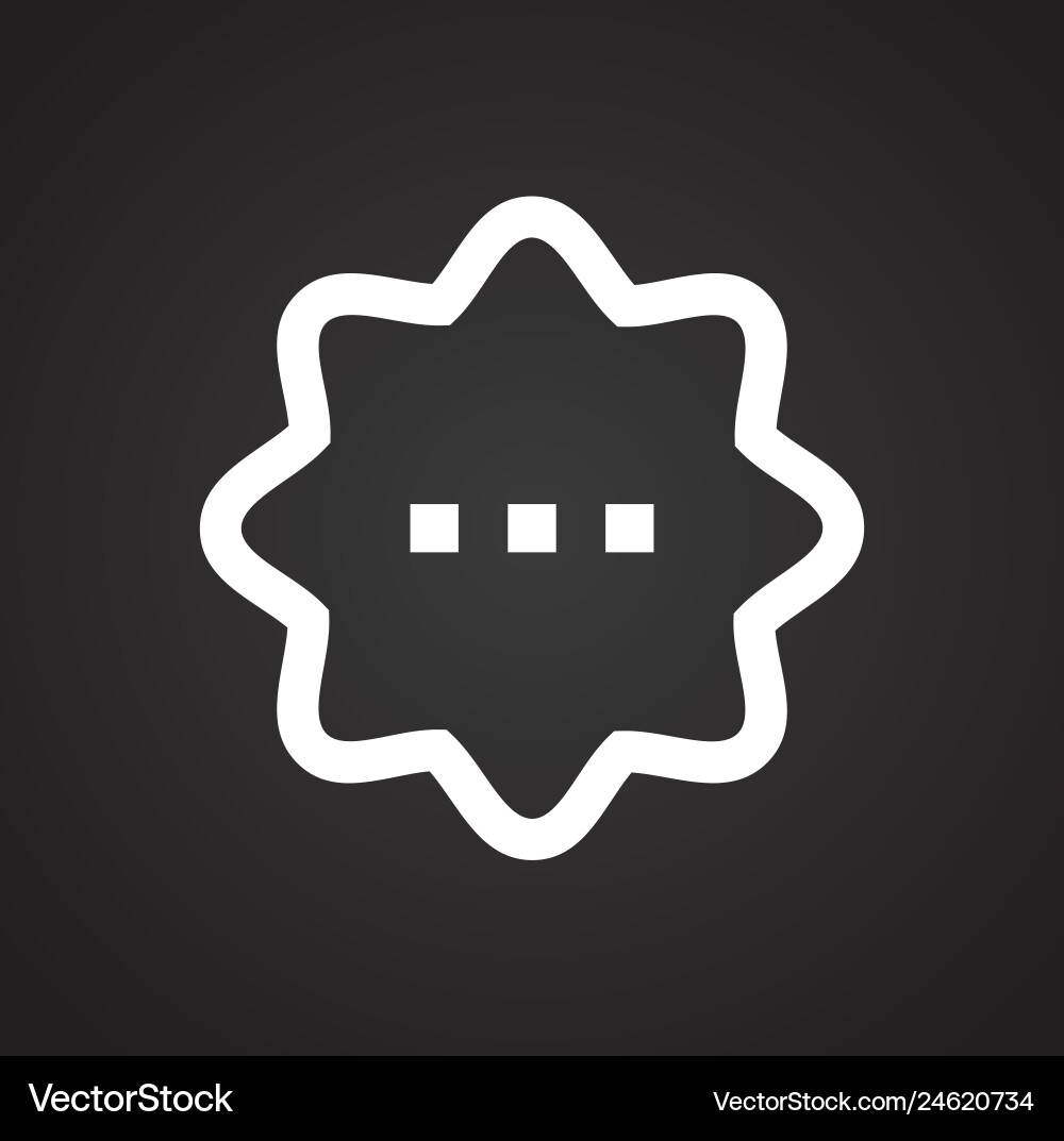 Text bubble icon on background for graphic and web Text bubble icon on background for graphic and web Vector Image