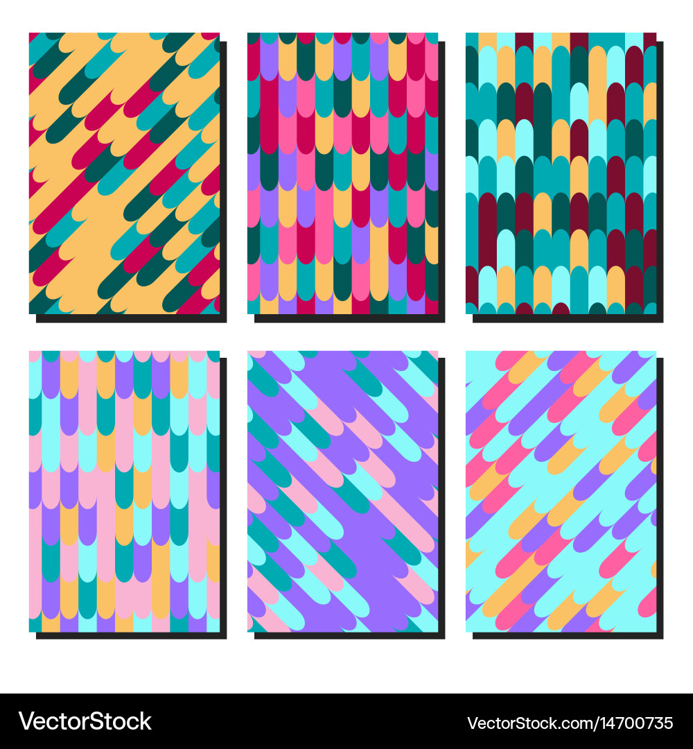 Abstract Gradient Set vector image