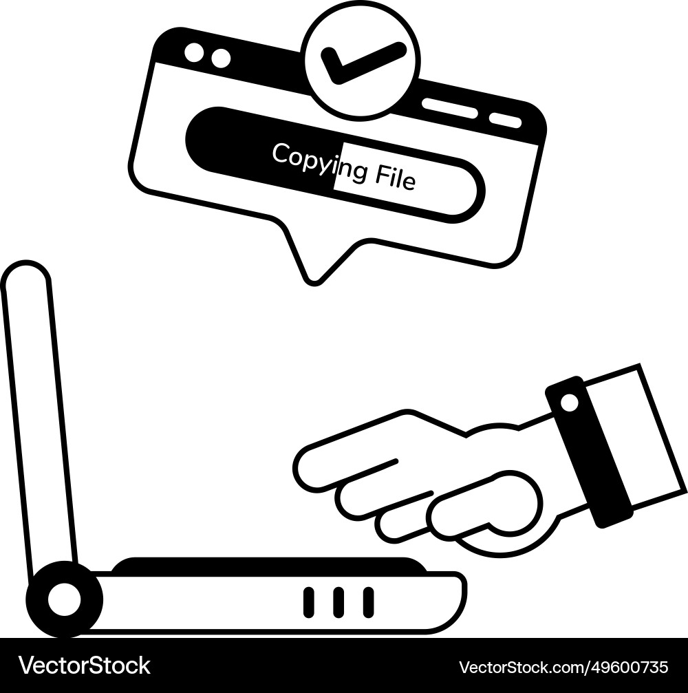Copying file Vector Image