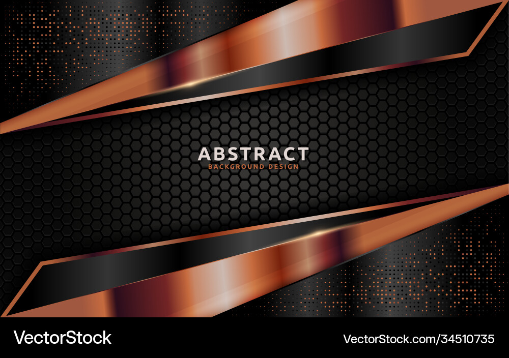 Dark abstract background with overlap layer vector image