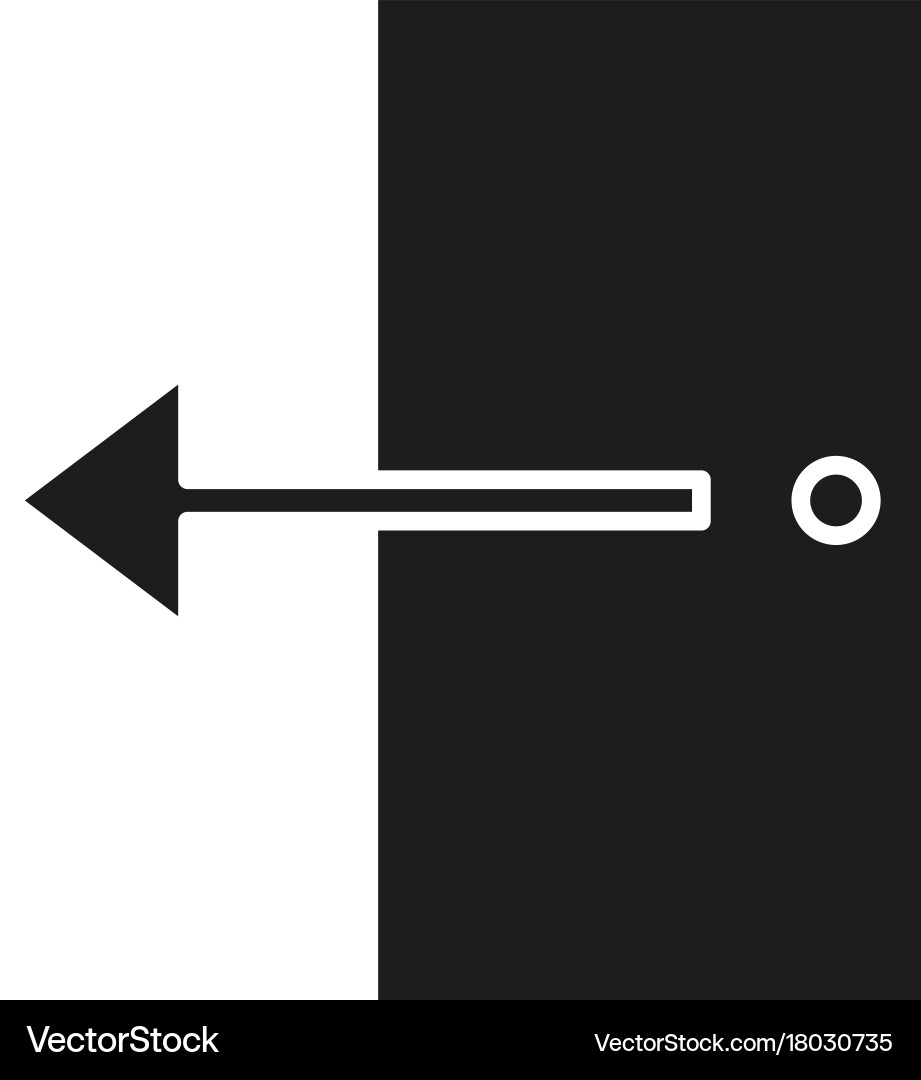Door exit log out icon Vector Image
