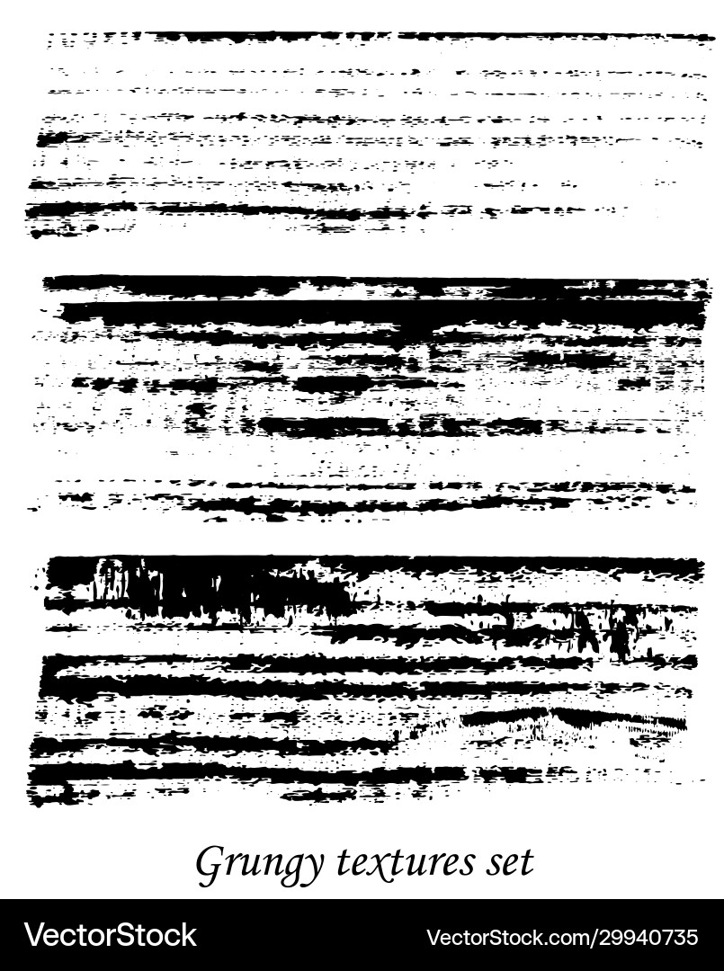 Grungy textures set Grungy textures set vector image