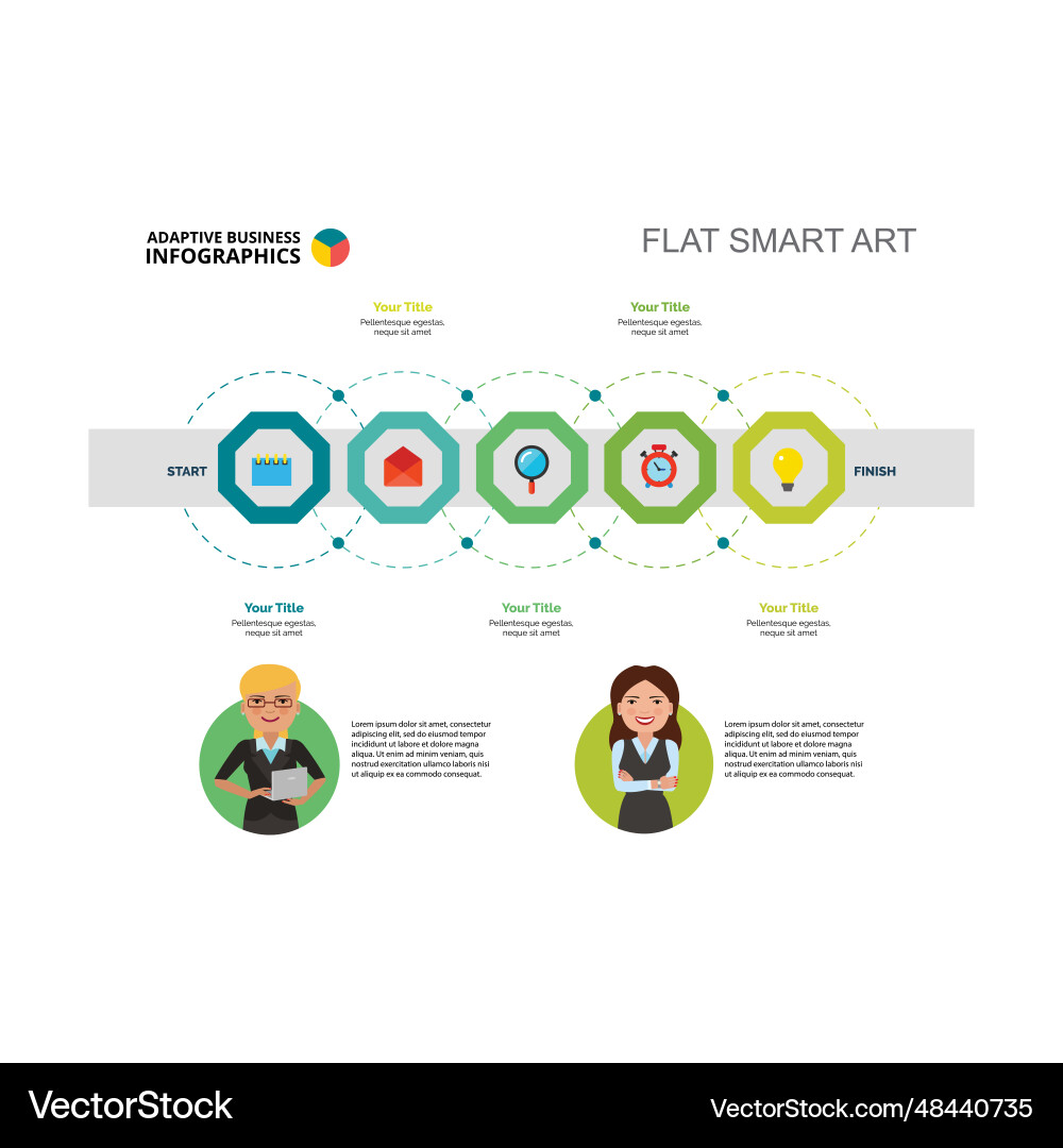 Line of project structure with workers Line of project structure with workers Vector Image