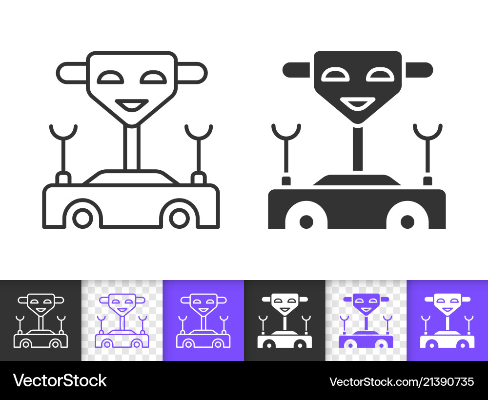 Machine simple black line icon Machine simple black line icon vector image