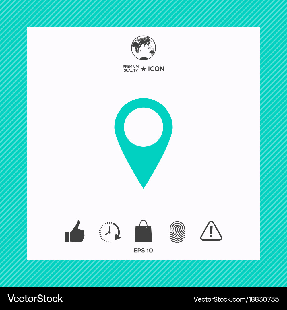 Map pointer icon Vector Image