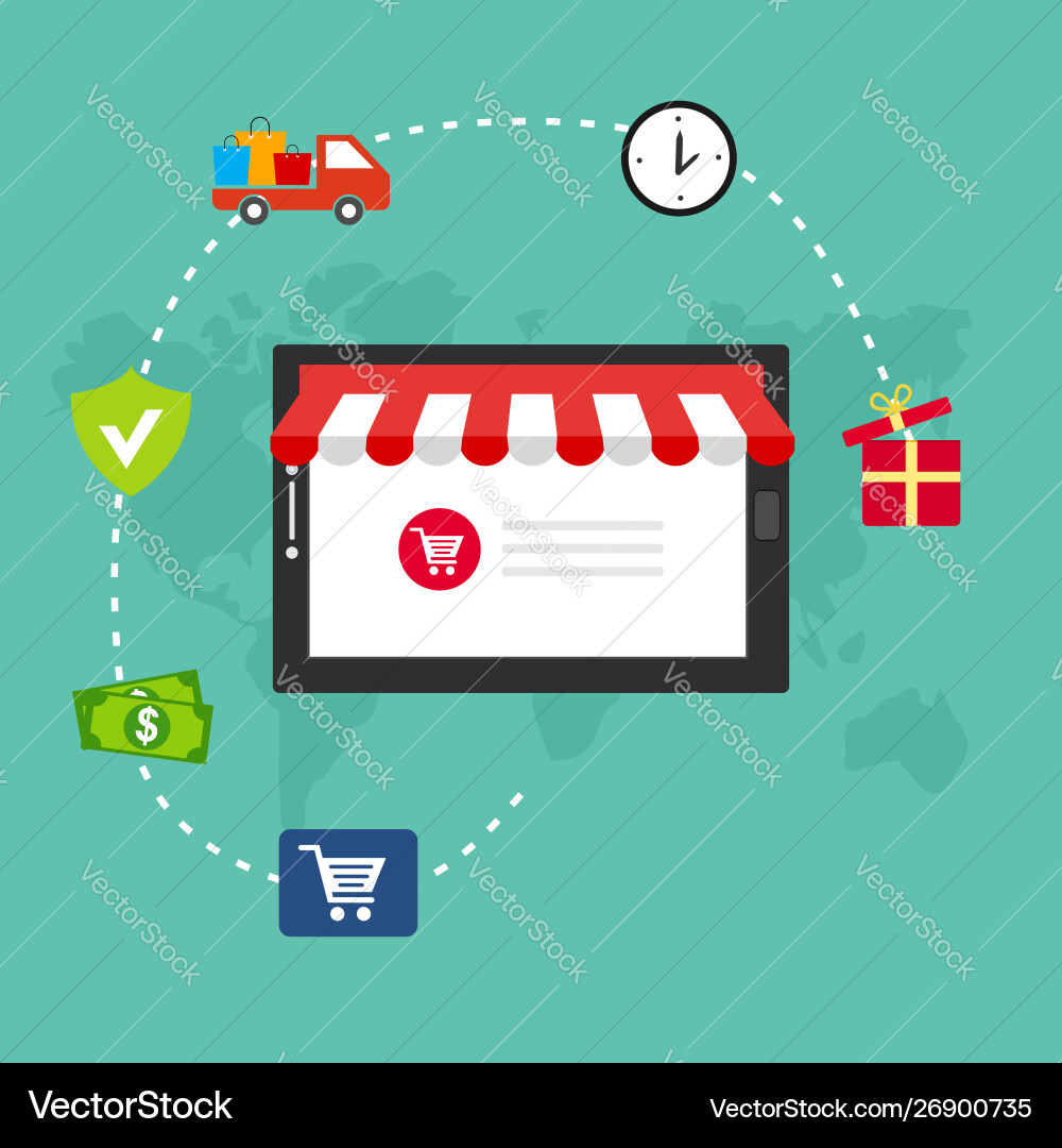 Modern flat design people and business concept Modern flat design people and business concept vector image