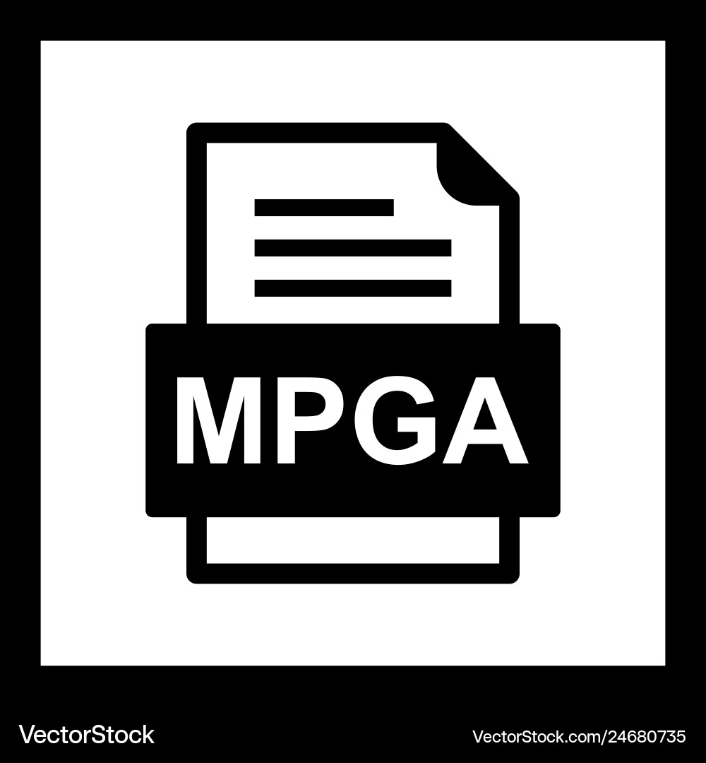 Mpga file document icon Vector Image