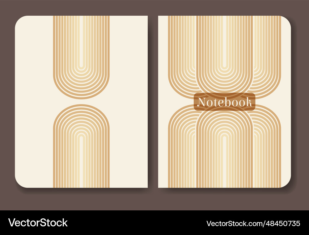 Notebook cover page design in abstract minimalist Notebook cover page design in abstract minimalist Vector Image